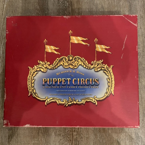 2006 edition Restoration Hardware Murdock and Ross Puppet Circus Box - Picture 1 of 3